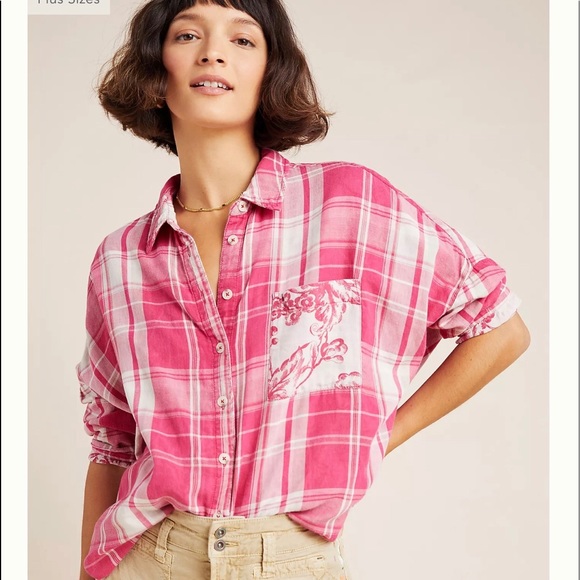 Anthropologie Tops - NWT ANTHROPOLOGIE BOYFRIEND BUTTONDOWN M/L